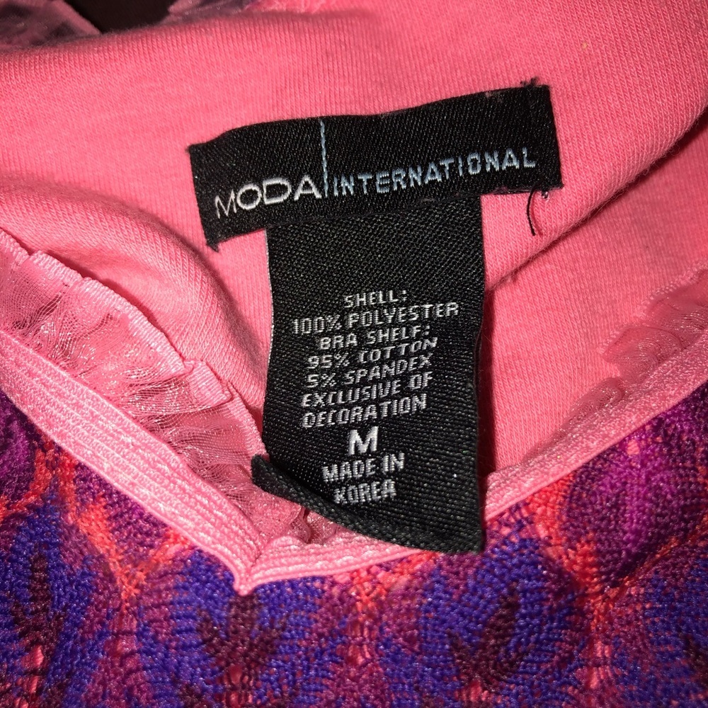 Moda International Beautiful Tank top Sz Medium - Picture 6 of 14